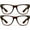 2 Pack Tortoise, variant on grinderPUNCH 2 Pack High Magnification Reading Glasses Strong Power Readers - 4.00-6.00 (2 Pack Tortoise, 4.00)