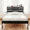 thumbnail image 1 of OSLIFE Base Cama Matrimonial Metal, Cabecero con Almacenamiento, Espacio de Almacenamiento Debajo de la Cama, Hierro Metálico Camas, con Gran Capacidad de Carga, 1 of 4