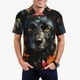 thumbnail image 1 of Balery Colorful Floral Black Dog Camisa Polo de Hombre con Estampado, de Manga Corta y Tejido Medio, Camisa Tipo Golf Polo-Small, 1 of 6