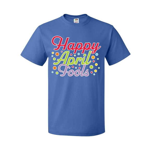 Inktastic Happy April Fools with Colorful Dots T-Shirt