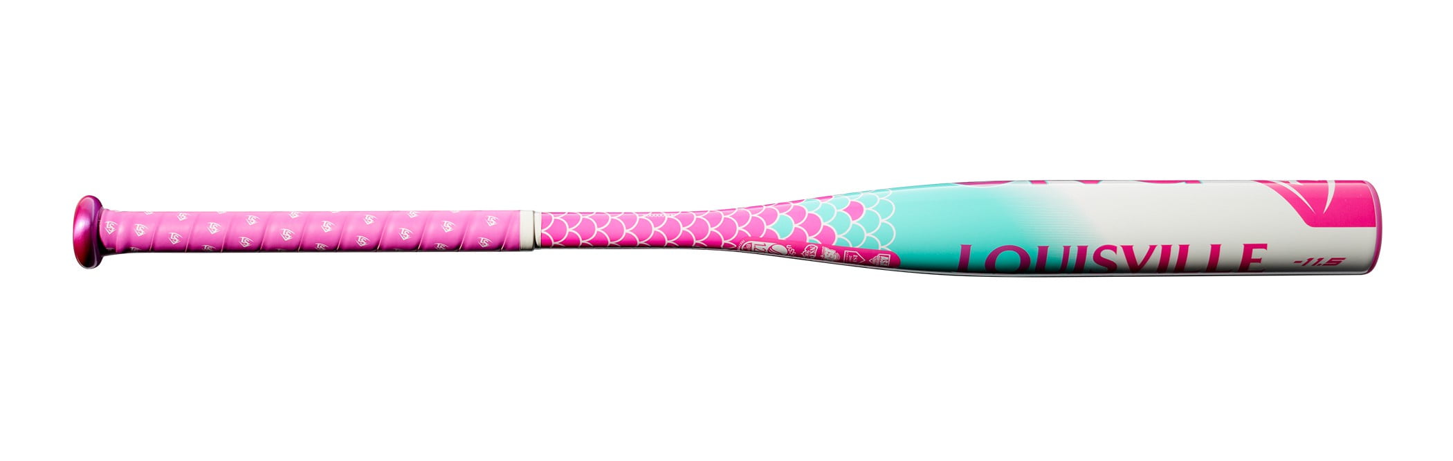 Louisville Slugger Diva Fastpitch Softball Bat 30 inch 18.5 ounce Pink  Yellow