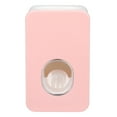 thumbnail image 1 of Fácil instalación, exprime la pasta de dientes sin esfuerzo para baños, uso doméstico, dispensador automático de pasta de dientes de pared de color rosa, 1 of 8