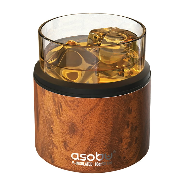 ASOBU NA-LAO21SIL On the Rocks Insulated 10.5-Oz. Whiskey Kuzie (Silver) 