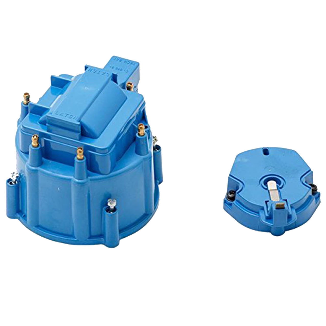 BLUE A-Team Performance CR6BL HEI OEM Distributor Cap Rotor and Coil Cover Kit 6 Cylinders 