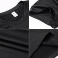 thumbnail image 6 of BXINGOHAI Men's Workout Shirts Short Sleeve Slim Fit T Shirts Athletic Gym Running Active Tee Tops Today Sales Black,L, 6 of 7
