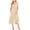 Khaki, variant on Women's Summer Casual Loose Tank Jumpsuit Sleeveless Crewneck Jumpsuit Ribbed Capri Wide Leg Pants Romper with Pockets