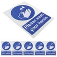 thumbnail image 4 of Hand Wash Stickers - 6pcs Washed Out Poster Hand Protection Signs Employees Wash Hands Poster Please Wash Your Hands Sign for Bathroom Warning Sticker, 4 of 8