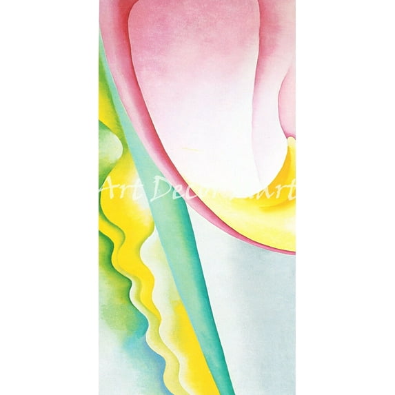 Abstraction Number 77-O'Keeffe - CANVAS OR FINE PRINT WALL ART