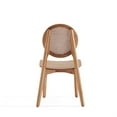 thumbnail image 4 of Manhattan Comfort Versailles 16.5" Round Wood Dining Chair in Natural (Set of 4), 4 of 7
