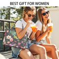 thumbnail image 5 of Large Capacity Tote Bag,Pioneer Flower Floral Print Pattern Handbag Fashion Luxury Tote Bag,15.7"x13"x 5.1" Inches,Laptop Compatible, 5 of 6