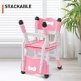 thumbnail image 5 of UNICOO® Kids Chair, Children Classroom Chair Suitable for Family Classroom/Preschool/Daycare/Playroom, Adjustable Height Toddler Chair (Pink, Set of 4), 5 of 7