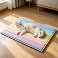 thumbnail image 4 of Alfombrilla refrescante para mascotas (gatos y perros): suave, cómoda y con sistema de autorrefrigeración. Plegable, ligera y transpirable para usar en verano en la cama, el sofá, la caseta, 4 of 6