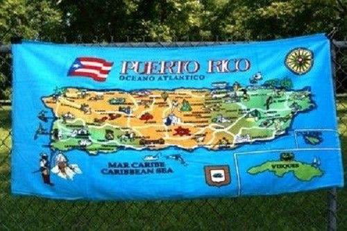 Puerto Rico Beach & Pool Towel Island Symbolisms 