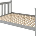 thumbnail image 6 of EUROCO Twin over Full Bunk Bed with Storage Shelves for Kids, Storage Staircase for Kids Teens Adults, Gray, 6 of 9