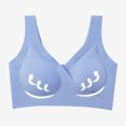thumbnail image 2 of Penkiiy Women Nursing Bras Ladies Comfortable Breathable No Steel Ring Front Buckle Breastfeeding Bra Woman Underwear Blue Bras, 2 of 4