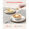 thumbnail image 4 of 32 PCS Dinnerware Set Ceramic Plates and Bowls Sets Service for 8 White, 4 of 6