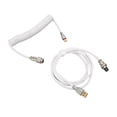 thumbnail image 4 of Custom Coiled Keyboard Cable, Fast Charging, Wide Compatible, Type C Plug, Double Sleeve, Scope Of Application For USB C To USB A Keyboard, 4 of 8