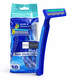 thumbnail image 1 of 10 Rastrillos Desechables Doble Navaja Y Aloe + Vitamina E, 1 of 3