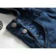 thumbnail image 4 of hirigin Men Denim Bib Overalls Fashion Ripped Jeans Slim Jumpsuit with Pockets Oversize, 4 of 4