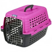 Angle View: Petmate Compass Kennel - Black & Hot Pink X-Small - 19"L x 12.7"W x 11.5"H (1-10 lbs) Pack of 3