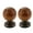 Coffee Copper, variant on Pair Of Wooden & Brass Cabinet Pull Decorative for Stylish Furniture Makeover