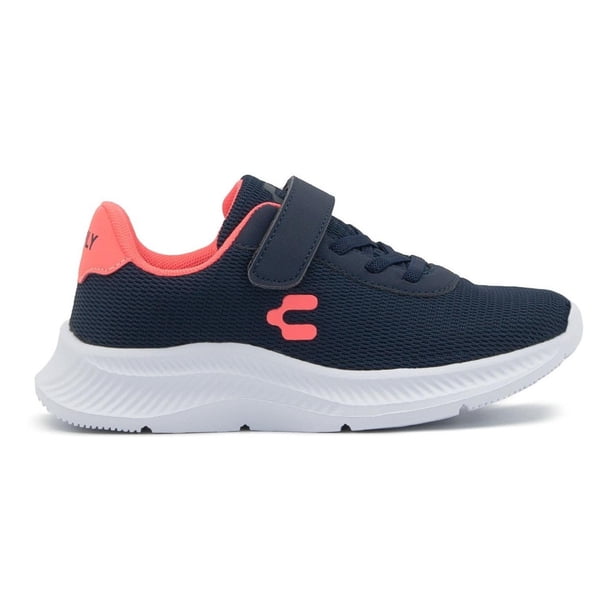 Tenis Running Para Niña Charly Textil Velcro 18-21.5 azul marino 20
