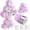 Purple, variant on Thermal Jumbo Rollers Hair Curlers Set with Clips - 24 Large Self-Grip Rollers for Volume and Curls on Long, Medium, Short Hair (63mm, 48mm, 36mm)