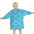 thumbnail image 3 of French Bulldog Blanket Hoodies for Kids 6-13YR Oversize Wearable Blanket Hoodies for Boys Girls Teens, 3 of 7