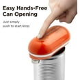 thumbnail image 2 of Mini Electric Can Opener Smooth Edge: Opens Cans with One Button Press - Ultra-Compact, Portable, Hands-Free, Food-Safe, Battery Operated (Orange), 2 of 3