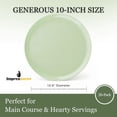 thumbnail image 3 of Impresserve 10" Edge Collection Disposable Mint Green Plates - 20 Count, 3 of 9
