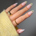 thumbnail image 2 of Salon Perfect Artificial Fake Press On Nails, 478 Charmed French, Medium Almond, File, Glue and Prep Pad Included, 30 Nails, 2 of 7
