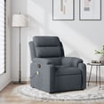 thumbnail image 1 of vidaXL Massage Recliner Chair Dark Grey Velvet, 1 of 1