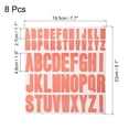 thumbnail image 2 of Uxcell 9.1 x 7.7 inches 8 Sheets Letter Stickers Vinyl Letters for Indoor Outside Sticker Decal Pink, 2 of 5