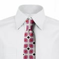 thumbnail image 3 of Men's Tie, 70's Retro Circular Art, 3.7", Pink Vermilion, by Ambesonne, 3 of 4