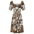 thumbnail image 5 of Tropical Sea Shells Photography Sleeveless Dress women's clothing korea stylish, 5 of 7