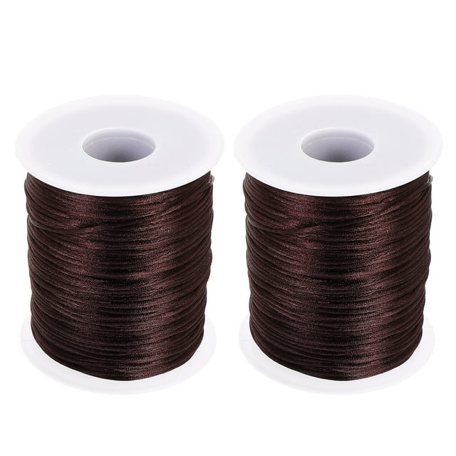2 Rolls Crocheting Thread Knitting Thread Crochet Thread Roll for Knitting Coaster Car Cushion
