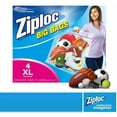 thumbnail image 2 of Ziploc Storage Bags, Double Zipper Seal & Expandable Bottom, XL, 4 Count, Pack of 8 32 Total Bags, Big Bag, 2 of 6