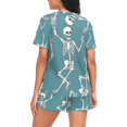 thumbnail image 2 of joogoo Women's Pajama Set Skeleton Dancing Short Sleepwear Loungewear with Pockets XL, 2 of 7