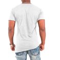 thumbnail image 2 of Men's Irregular Hop Short Sleeve Button Shirt - Summer Casual Top, Comfortable Fabric, Daily/Vacation, 2 of 5