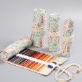 thumbnail image 4 of Estuche enrollable de lona con 36 agujeros, estuche para lápices, estuche para lápices, estuche para lápices de colores, para niños, niñas, niños, adolescentes, adultos, estudiantes, pintor, 10 JM, 4 of 4