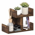 thumbnail image 2 of Furinno HERMITE 2-Tier U-shape Office Organization Shelf Amber Pine, 2 of 6