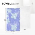 thumbnail image 4 of YFYANG Absorbent Towel, Soft Skin-Friendly Purple Simple Line Flower Washcloth Bath Towel, Suitable for All Skin, 27.5 x 16-inch, 4 of 7