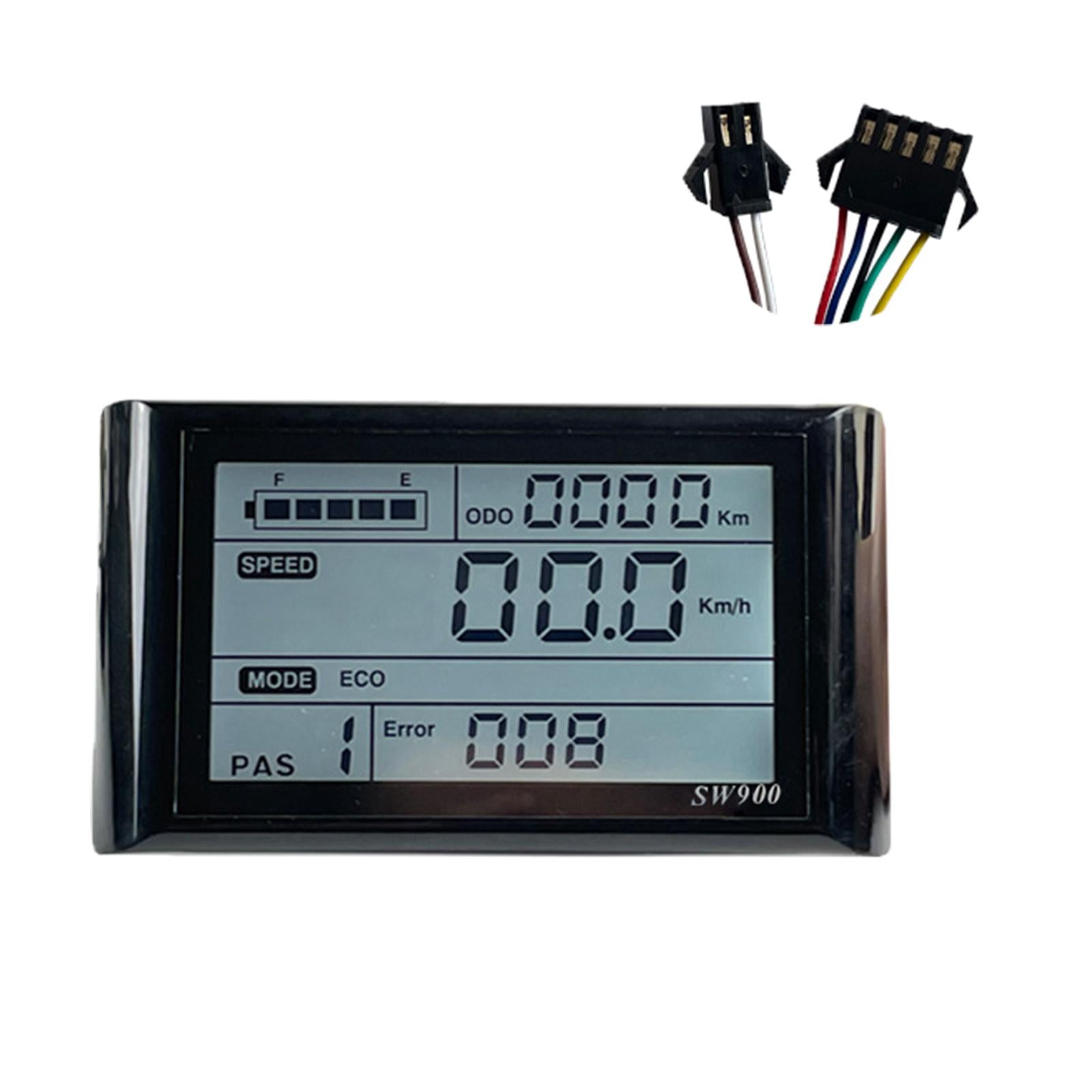 Panneau d'affichage LED pour contrôleur KT 36 V 48 V pour vélo électrique (connecteur étanche Panneau d'affichage LED pour contrôleur KT 36 V 48 V pour vélo électrique (connecteur étanche