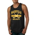 thumbnail image 1 of Wild Bobby City of Nashville Hockey Fantasy Fan Sports Men's Tank Top, Black, Small, 1 of 5