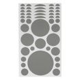 thumbnail image 1 of Unique Bargains 6 Pcs Mall Large Round Dots Gift stickers Gray, 1 of 5