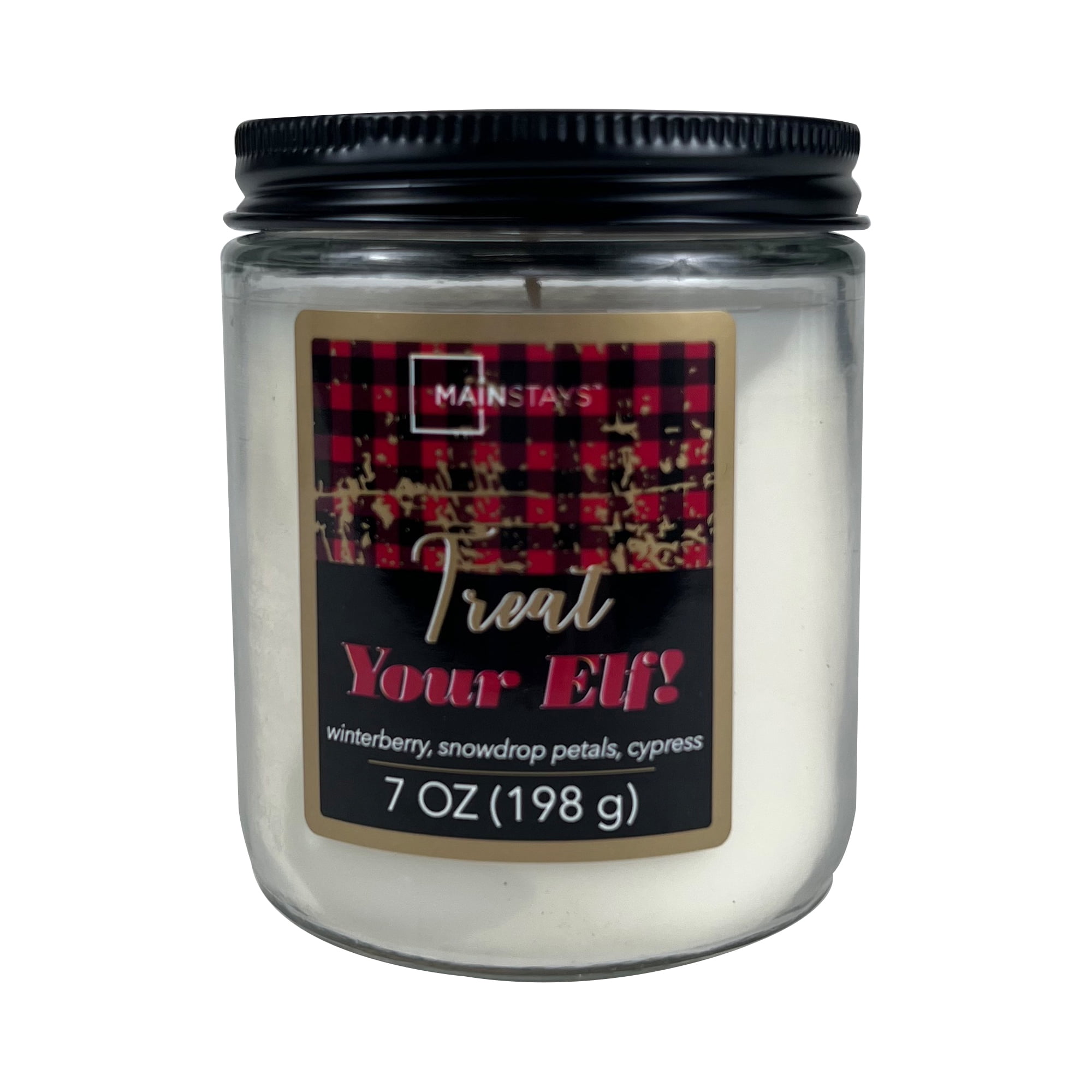 Mainstays 7oz. Twist Jar Treat Your Elf candle