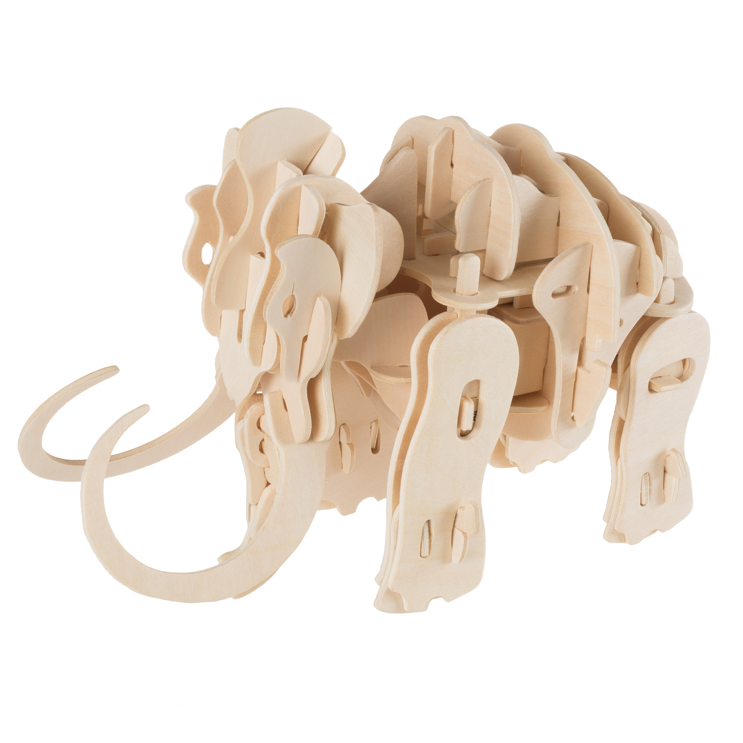 Interactive 3D Wooden Woolly Mammoth Puzzle by Hey! Play!