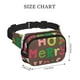 thumbnail image 4 of Fotbe Ho Ho Ho Merry Christmas Cangurera Cuadrada con Estampado de Doble Capa, Bolsa de Cintura Ajustable Mini para Hombres y Mujeres, 4 of 9