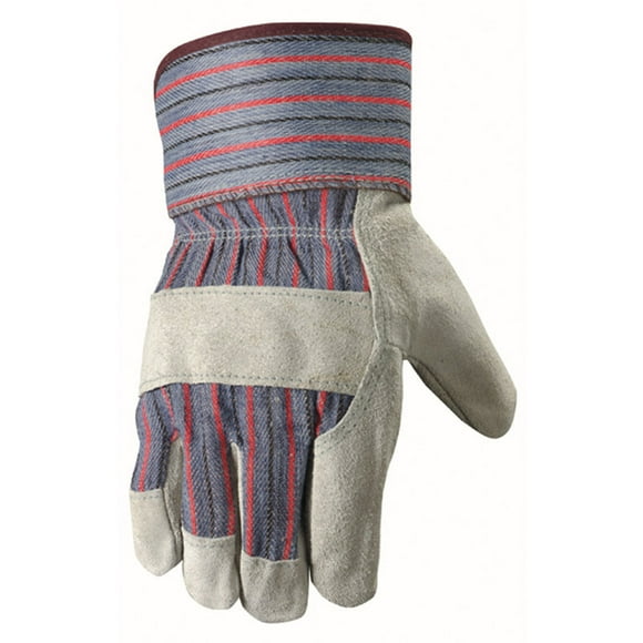 Guantes de trabajo Wells Lamont de piel de vacuno gris dividida para hombre