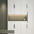 thumbnail image 2 of Binwennn Poignée d'Armoire 5 Pcs Poignée d'Armoire Noire Poignée de Cuisine Poignée de Tiroir Carrée Poignée de Tiroir en Acier Inoxydable Cinq Poignées, 2 of 6